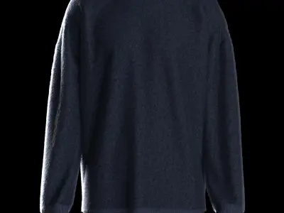 Male knit long sleeve 3D model