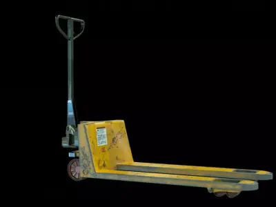 Used Pallet jack Low-poly 3D model