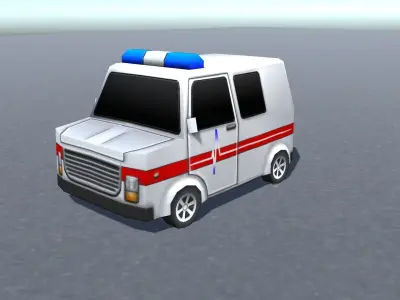 Cartoonic vehicles Pack low-poly 3D models Low-poly 3D model