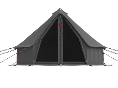 Regatta Canvas Bell Tent 3D model