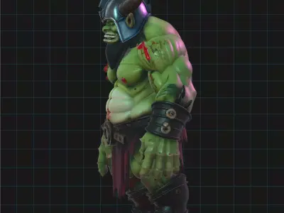 Orc Warrior Character Fantasy Creature 3D model