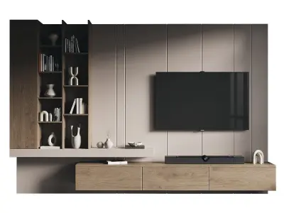 Tv wall 195 3D model