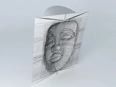 Beautiful Lady 1 Maskette Free 3D model