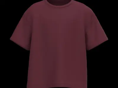 Kids male tshirt 3D model