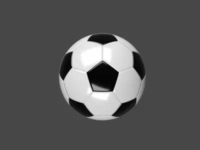 Soccer Ball Low-poly 3D model get