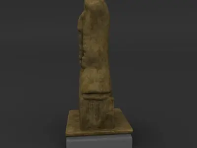Idol D egyptian statue 3D model