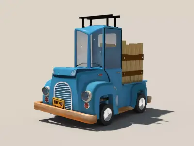 3D stylized car 3D model