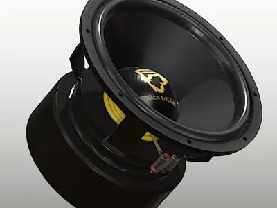 Rockville W15K9D2 Subwoofer - High Poly Free 3D model