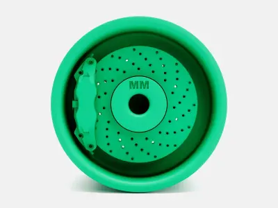 15x15 Weld Draglite Wheel and Brake 3D print model