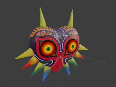 Majoras Mask Free low-poly 3D model