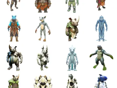 ZooMorphs Fantasy Creature Collection 3D print model