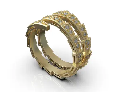 Bvlgari serpenti ring US size 6 model 933 3D print model