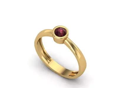 Womens Rings With Stone Ring Ready STL 3DM Models Rings women 3D print model 32