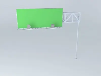 Edit me! Freeway sign Free 3D model