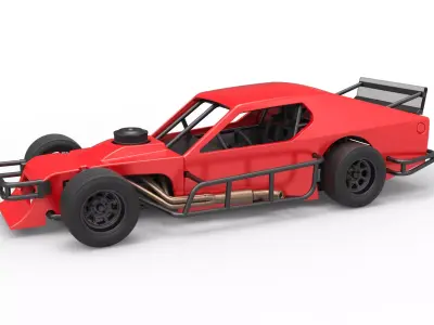 Asphalt Modified stock car Version 2 Scale 1 to 25 3D print model