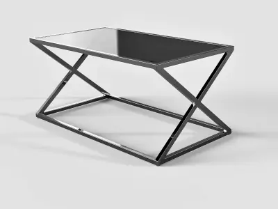 Rectangular coffee table 3D model