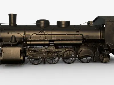Steam Train 3D model