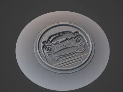 Car Pendant Medallion 3D print model