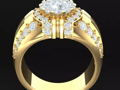 Luxury Men Rings Designs 5MR051 3D print model