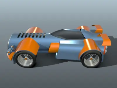 Fiction toy car concept  3D model