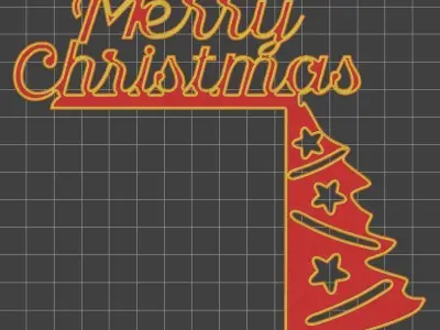 Christmas door corners vol 3 - Multipack of 10 models 3D print model