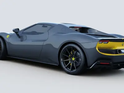 Ferrari 296 GTB Assetto Fiorano 2022 3D model