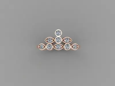 Solitaire Ring SR63 Version 1 3D model