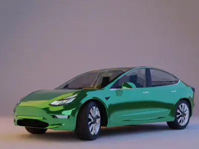 Tesla Model Y electric car 3D model