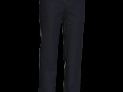 Male denim jean 3D model