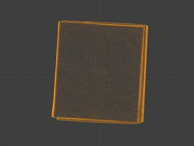 Photorealistic 3D scan of gift paper box Low-poly 3D model