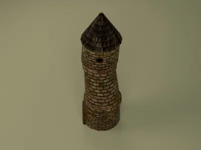 Tower Of Mage Low-poly 3D model