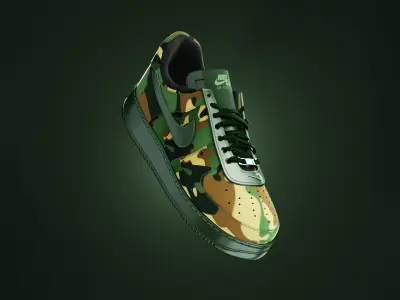 Nike Airforce 1s 3D model