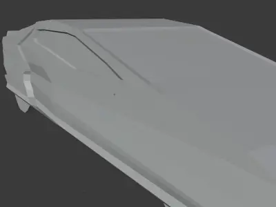 Exotic Low Poly Sports Car Low-poly 3D model