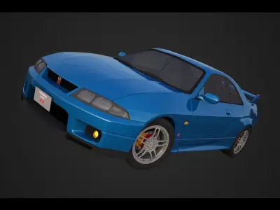 Nissan GTR- R33 3D model