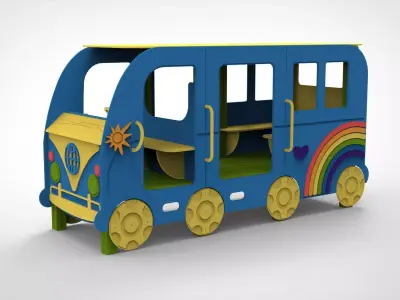  Playground for kids Car 3D model