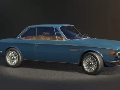 Stylish cars Low-poly 3D model purchase
