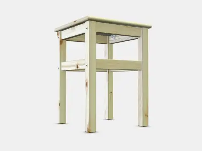 ODDVAR Stool 3D model