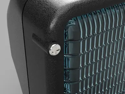 Reflector box with light 3D print model