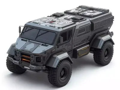 Elite Tactical Armored Military Vehicle Collection 3D Models 3D Model Pack