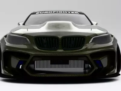 BMW F22 Low-poly 3D model