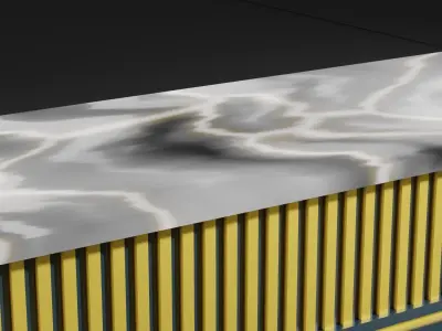 Counter Bar  Luxury Style 3D model