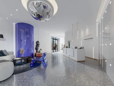 Modern Hair salon 3D model