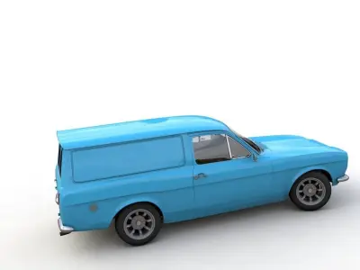 Escort Mk1 Panel Van 1970 3D model