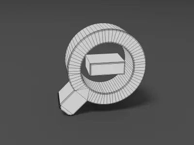 Zoom Out Low-poly 3D model