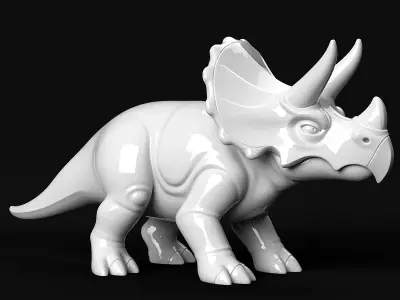 Triceratops 3D print model