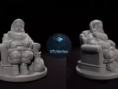 Santa Claus 3D Printable Model 3D print model