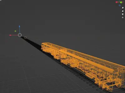 Indian LHB coach made in blender 3d Software  Free 3D model