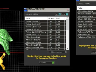 Pendant Flower with emerald 3D print model