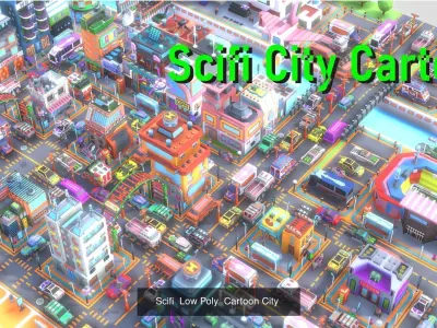 SICIFI AND FUTURE CITY 3D Model Pack