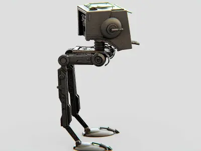 AT-ST WALKER Rigged for Unreal Engine - Unity - MIXAMO  3D model